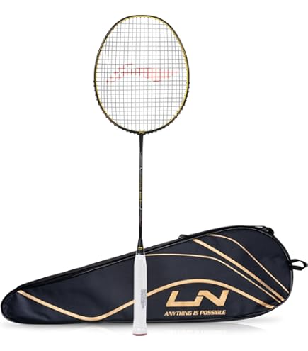 LI-NING Racket - Tectonic 9-5U (Black/White) with cover: Buy